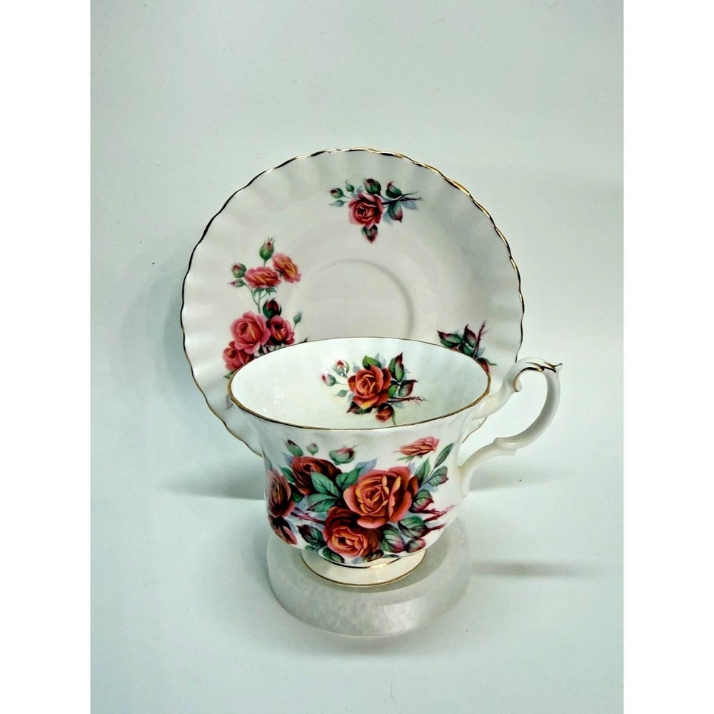 Royal Albert Centennial Rose Bone China Tea Cup & Saucer Set England